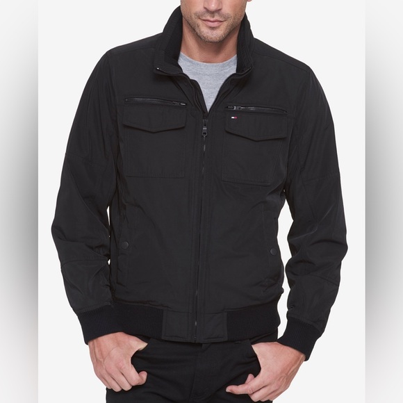 NWT Tommy Hilfiger Men’s Filled Performance Bomber Jacket - Picture 3 of 9